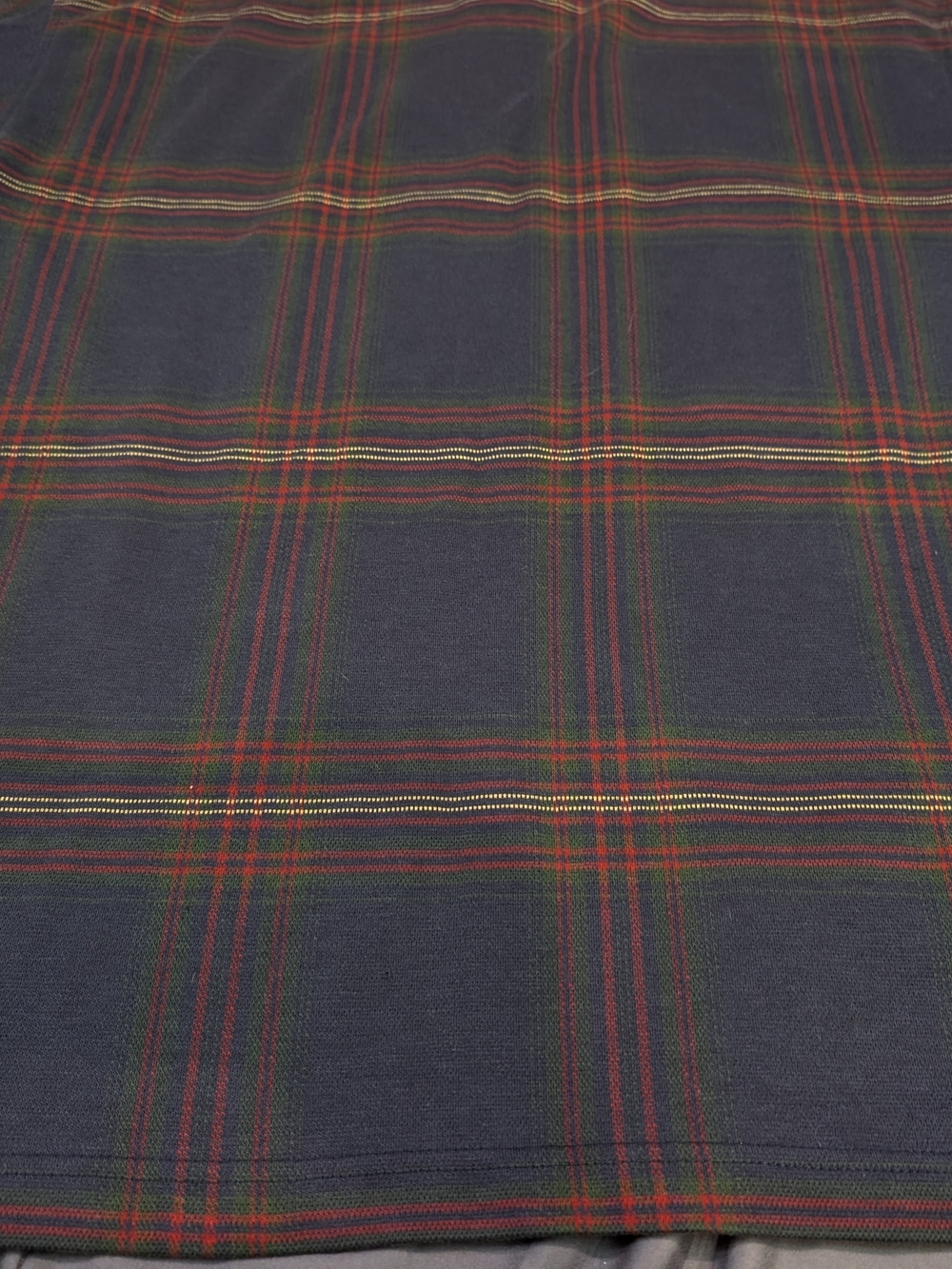 Vintage 90's Tommy Hilfiger Men's Navy Plaid Polo Shirt Size M - Picture 9 of 13